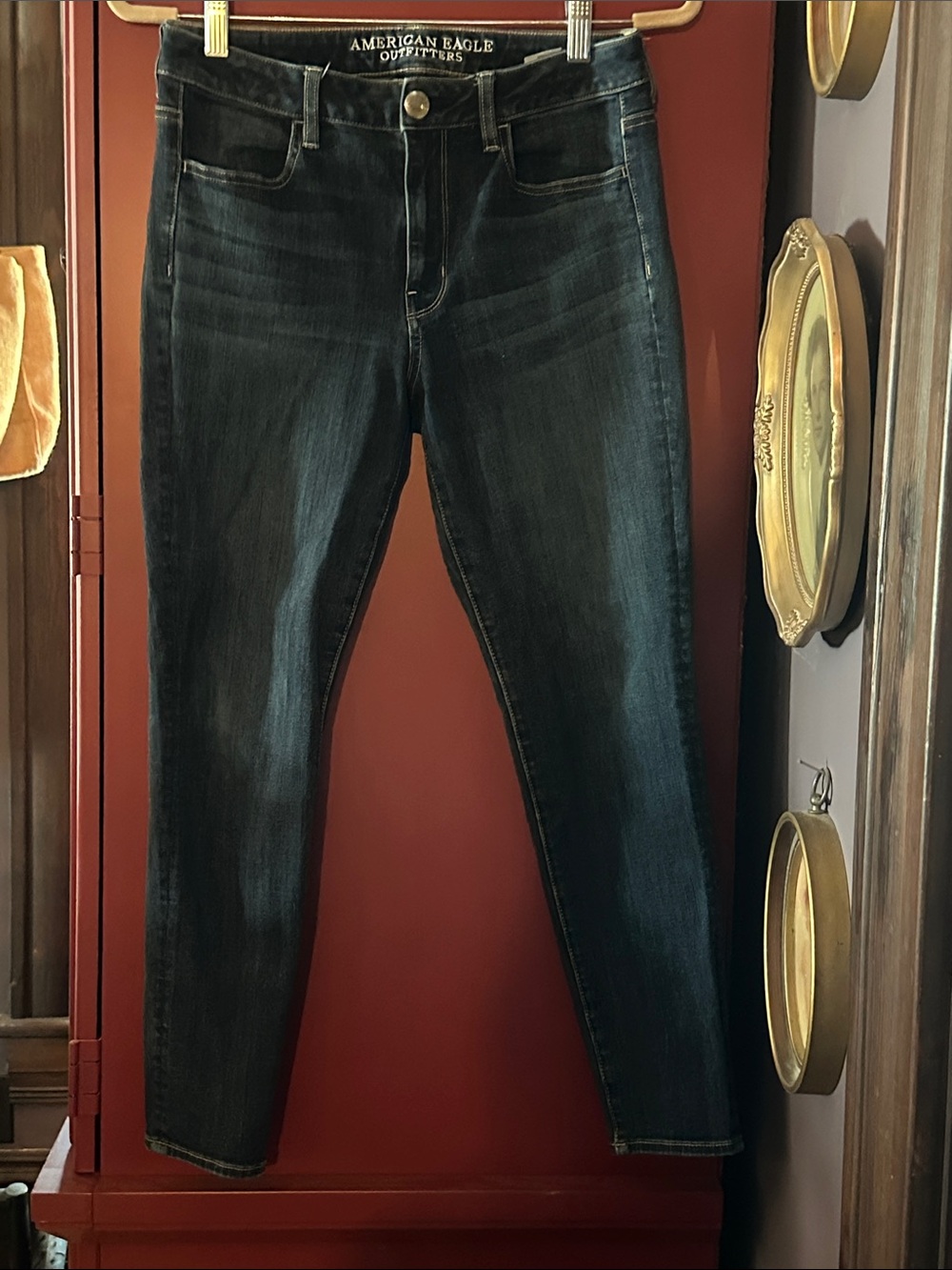 American Eagle Outfitters Dark Blue Skinny Jeans